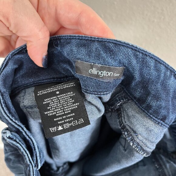 Edyson Womens Ellington Flare Blue Denim Jeans Size 27 S - Picture 13 of 14